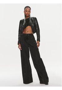 Pinko Kurtka skórzana Giano Giubbino. 103010 A1KB Czarny Regular Fit. Kolor: czarny. Materiał: bawełna #4