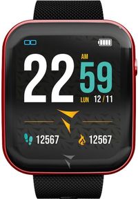 Smartwatch Techmade Smartwatch damski Techmade TM-TALK-RED czarny pasek. Rodzaj zegarka: smartwatch. Kolor: czarny