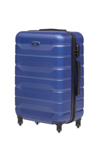 Ochnik - Komplet walizek na kółkach 19''/24''/28''. Kolor: niebieski. Materiał: guma, poliester, materiał, kauczuk #10