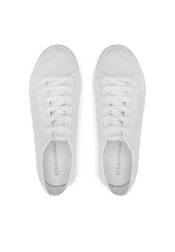 Superga Tenisówki Flower Sangallo 2740 S2148KW Biały. Kolor: biały. Materiał: materiał