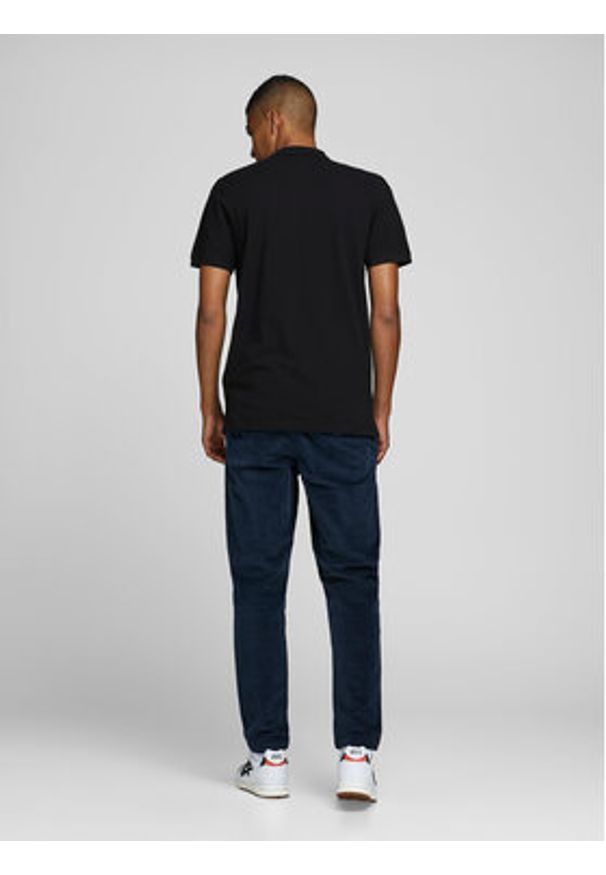 Jack & Jones Polo Basic 12136516 Czarny Slim Fit. Typ kołnierza: polo. Kolor: czarny. Materiał: bawełna