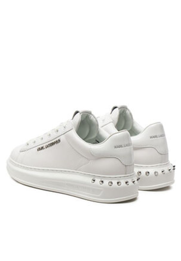 Karl Lagerfeld - KARL LAGERFELD Sneakersy KL52574A Biały. Kolor: biały. Materiał: skóra