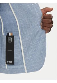 BOSS Marynarka C-Hanry-252 50540742 Błękitny Slim Fit. Kolor: niebieski. Materiał: bawełna #5
