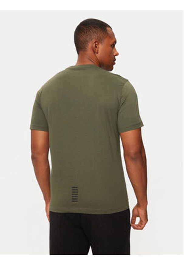 EA7 Emporio Armani T-Shirt 8NPT25-PJVPZ Zielony Regular Fit. Kolor: zielony. Materiał: bawełna