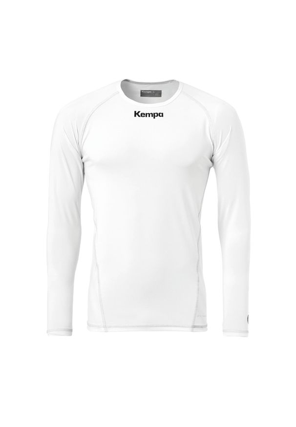 KEMPA - Koszulka kompresyjna ml Kempa Attitude. Kolor: biały. Sezon: zima, jesień. Sport: koszykówka, fitness
