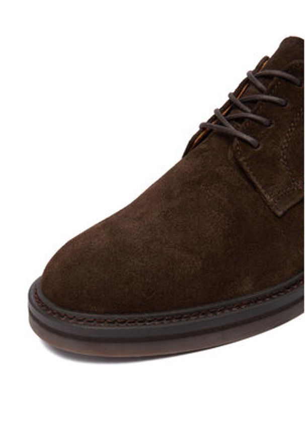 Badura Półbuty EO-JAXON-02 125AM Beżowy. Kolor: beżowy. Materiał: zamsz, skóra