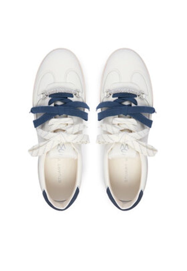 Stuart Weitzman Sneakersy Colton SN031 Kremowy. Kolor: kremowy. Materiał: skóra