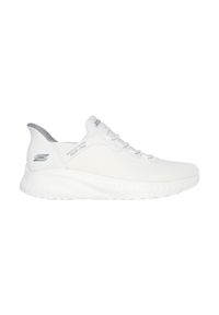 skechers - Buty męskie SKECHERS Slip-ins Bobs Squad Chaos Daily Hype. Kolor: biały