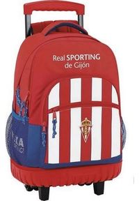 Real Sporting de Gijon Torba szkolna z kółkami Compact Real Sporting de Gijón Biały Czerwony. Kolor: biały, czerwony, wielokolorowy #1