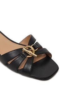 Lauren Ralph Lauren - LAUREN RALPH LAUREN Klapki Blaike 802982875002 Czarny. Kolor: czarny. Materiał: skóra #4