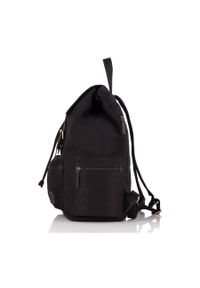 Duży plecak męski czarny PAOLO PERUZZI T-24-BL. Kolor: czarny. Materiał: materiał. Styl: vintage #1