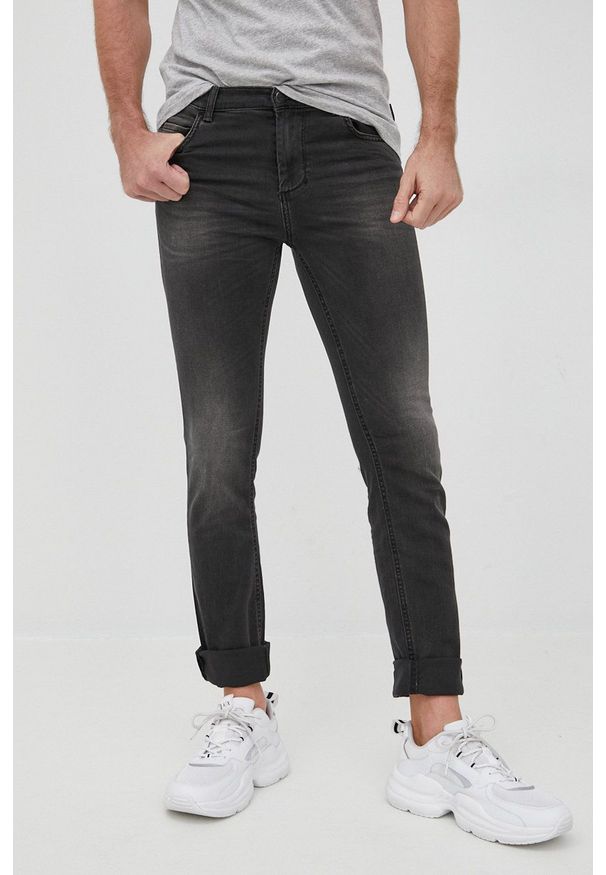 Sisley jeansy Helsinki męskie. Kolor: szary