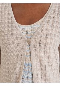 Guess Kardigan W6GR07 Z0588 Beżowy Regular Fit. Kolor: beżowy. Materiał: wiskoza #2