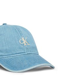 Calvin Klein Czapka z daszkiem Monogram Embroidery Denim Cap LV04G5003G Niebieski. Kolor: niebieski. Materiał: bawełna #3