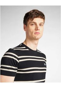 Lee - LEE BASIC STRIPE TEE MĘSKI T-SHIRT KOSZULKA W PASKI BLACK L61LEE01 112113931. Wzór: paski #5