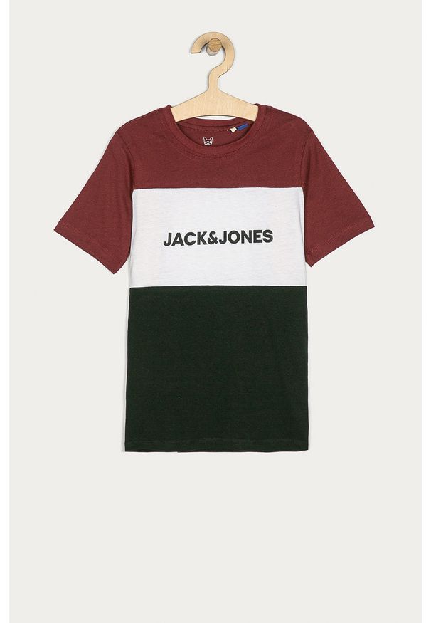 Jack & Jones - T-shirt dziecięcy 128-176 cm. Okazja: na co dzień. Kolor: fioletowy. Materiał: bawełna, dzianina. Wzór: nadruk. Styl: casual