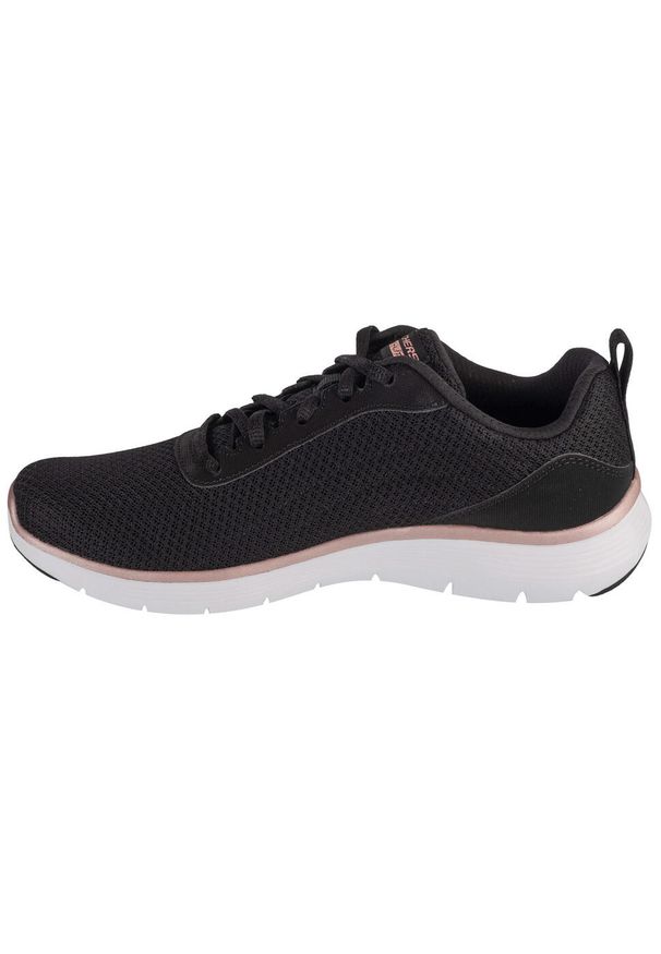 skechers - Buty do chodzenia damskie Skechers Flex Appeal 5.0. Kolor: niebieski. Materiał: materiał, syntetyk. Szerokość cholewki: normalna. Sport: turystyka piesza