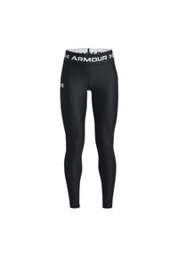 Legginsy sportowe dziewczęce Under Armour Armour Legging - czarne. Kolor: czarny. Materiał: elastan, materiał, poliester. Styl: sportowy