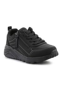 skechers - Buty do chodzenia damskie Skechers Uno Lite Easy Zip. Zapięcie: zamek. Kolor: czarny. Materiał: syntetyk, materiał. Szerokość cholewki: normalna. Sport: turystyka piesza