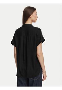 Vero Moda Koszula Bumpy 10310139 Czarny Regular Fit. Kolor: czarny. Materiał: wiskoza #4