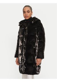 Elisabetta Franchi Płaszcz zimowy PI-79Z-46E2-V650 Czarny Regular Fit. Kolor: czarny. Materiał: syntetyk. Sezon: zima