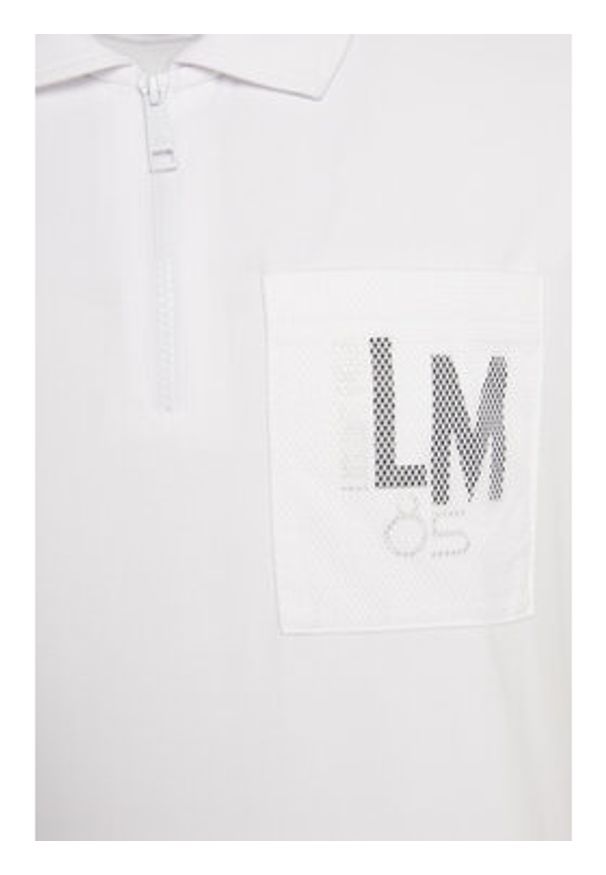 La Martina Polo YMP015 JS324 Biały Regular Fit. Typ kołnierza: polo. Kolor: biały. Materiał: bawełna