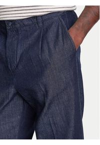 United Colors of Benetton - United Colors Of Benetton Spodnie materiałowe 40QFUF05J Granatowy Slim Fit. Kolor: niebieski. Materiał: bawełna #3