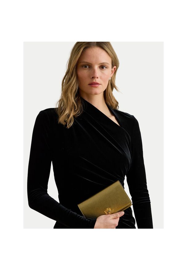 Lauren Ralph Lauren - Torebka LAUREN RALPH LAUREN. Kolor: złoty