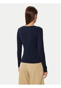 Tommy Jeans Bluzka DW0DW19434 Granatowy Slim Fit. Kolor: niebieski. Materiał: bawełna #3