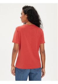TOMMY HILFIGER - Tommy Hilfiger T-Shirt Modern WW0WW39848 Czerwony Regular Fit. Kolor: czerwony. Materiał: bawełna #5