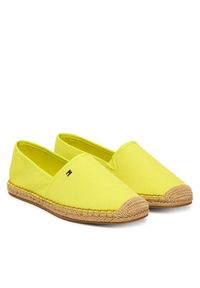 TOMMY HILFIGER - Tommy Hilfiger Espadryle Flag Canvas Espadrille FW0FW08541 Zielony. Kolor: zielony. Materiał: materiał #3