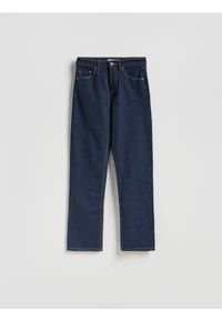 Reserved - Jeansy straight leg - zielony. Kolor: zielony