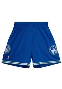 Mitchell & Ness - Krótkie NBA Minnesota Timberwolves. Kolor: niebieski. Długość: krótkie. Sport: koszykówka