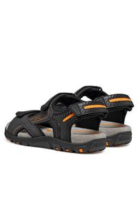 Geox Sandały U Sandal Strada U8224D 0EKBC C4367 Czarny. Kolor: czarny. Materiał: skóra #6