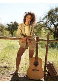 Sinsay - Swetrowy top z metalizowaną nicią - złoty. Kolor: złoty #1