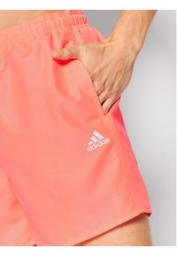Adidas - adidas Szorty kąpielowe Solid Swim HA0380 Różowy Regular Fit. Kolor: różowy. Materiał: syntetyk #3