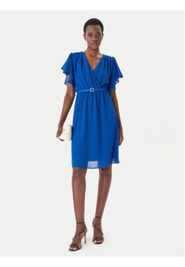 Artigli Sukienka koktajlowa ACAB004967 Niebieski Regular Fit. Kolor: niebieski. Materiał: syntetyk. Styl: wizytowy