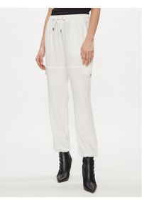 Liu Jo Spodnie materiałowe TA4059 T3784 Écru Relaxed Fit. Materiał: syntetyk #1