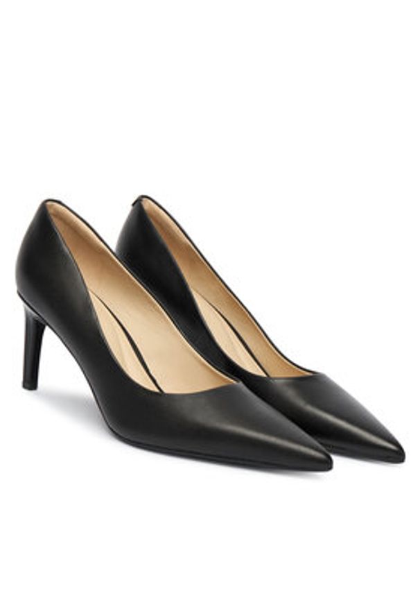 Calvin Klein Szpilki Ess Stiletto 70 HW0HW02607 Czarny. Kolor: czarny. Materiał: skóra. Obcas: na szpilce