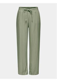 only - ONLY Spodnie materiałowe Vilo Diamanti 15316437 Zielony Regular Fit. Kolor: zielony. Materiał: wiskoza