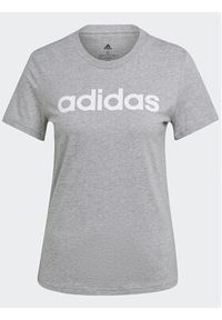 Adidas - adidas T-Shirt Essentials Logo HL2053 Szary Slim Fit. Kolor: szary. Materiał: bawełna #4