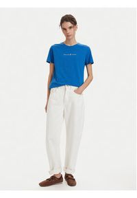 Beverly Hills Polo Club T-Shirt P-SS26W-TS6510 Niebieski Regular Fit. Typ kołnierza: polo. Kolor: niebieski. Materiał: bawełna #4
