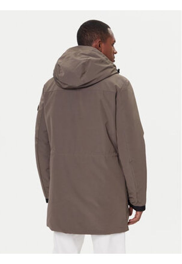 Geox Parka Velletri M5628F T3285 F1432 Brązowy Regular Fit. Kolor: brązowy. Materiał: syntetyk