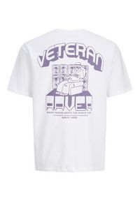 Jack & Jones T-Shirt Raver 12301189 Biały Relaxed Fit. Kolor: biały. Materiał: bawełna #7