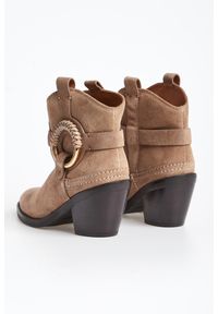 See By Chloé - Kowbojki damskie skórzane SEE BY CHLOÉ. Materiał: skóra #5