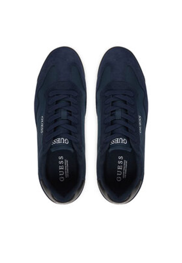 Guess Sneakersy FMJDRE SUE12 Granatowy. Kolor: niebieski. Materiał: skóra, zamsz