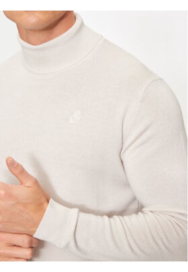 Karl Lagerfeld - KARL LAGERFELD Golf 655058 544399 Beżowy Regular Fit. Typ kołnierza: golf. Kolor: beżowy. Materiał: wełna