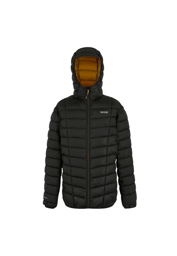 Regatta - Męska Ocieplana Kurtka Asper. Kolor: czarny. Materiał: puch. Sport: turystyka piesza