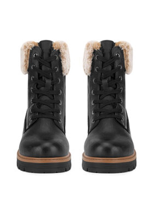 Clara Barson Trzewiki CEO-WS6331-01 Czarny. Kolor: czarny. Materiał: materiał