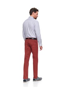 TOP SECRET - Spodnie strukturalne slim fit. Okazja: na co dzień. Kolor: czerwony. Materiał: materiał. Sezon: wiosna. Styl: casual, klasyczny, elegancki #6